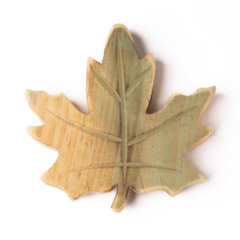 Ahornblatt aus Holz